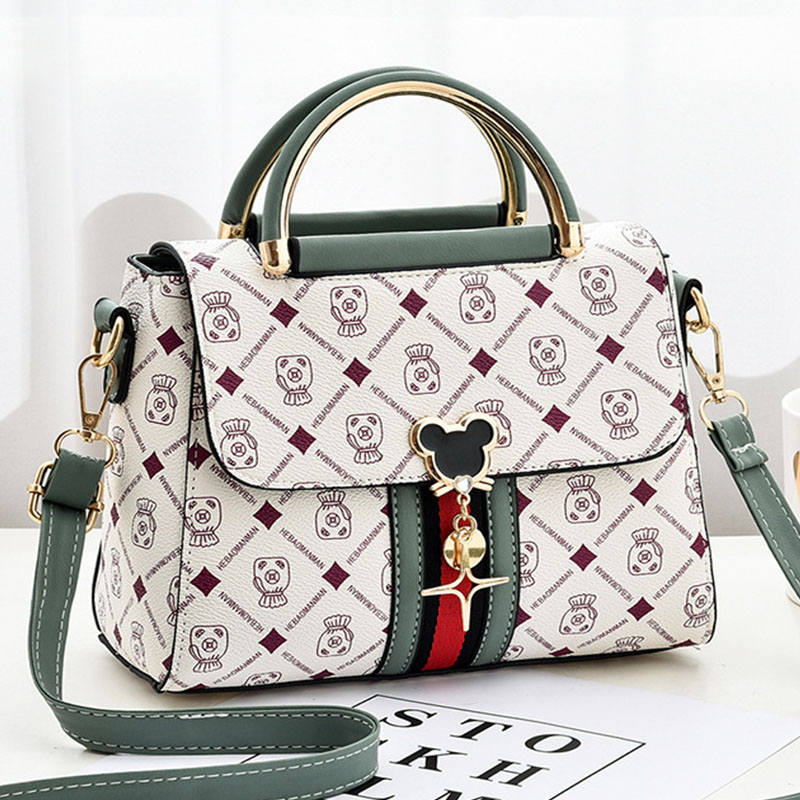 Tote Bag Leather Monogram - Новая женская сумка через плечо, дизайнерская