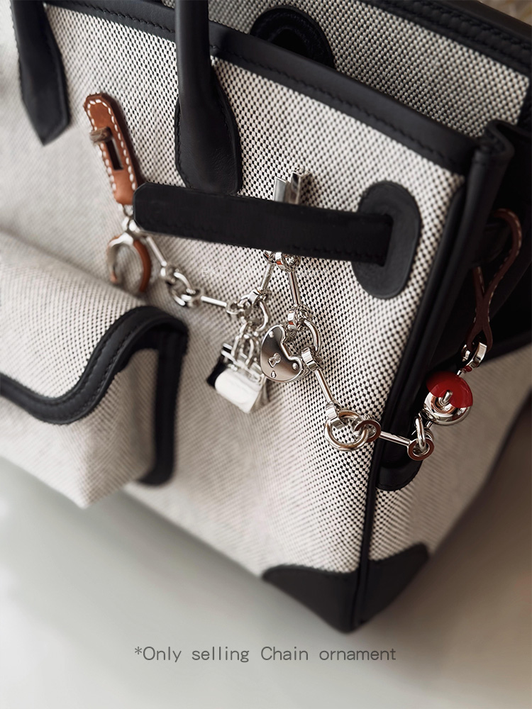 Luxury Bags With Silver Hardware - Роскошный металлический брелок для сумки из