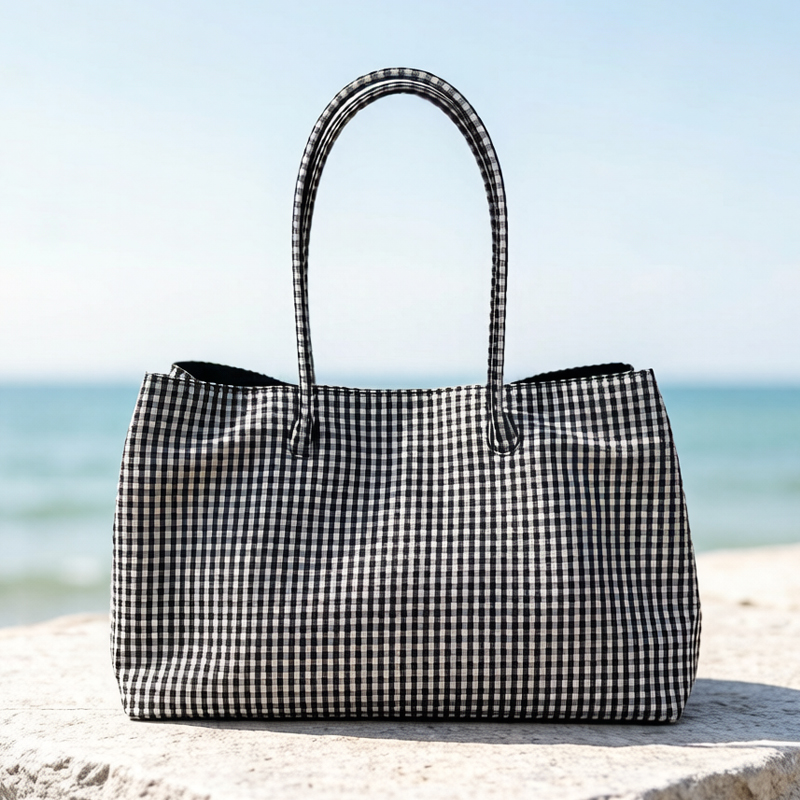 Luxury Bags 2026 - Повседневная сумка-тоут в клетку для женщин,